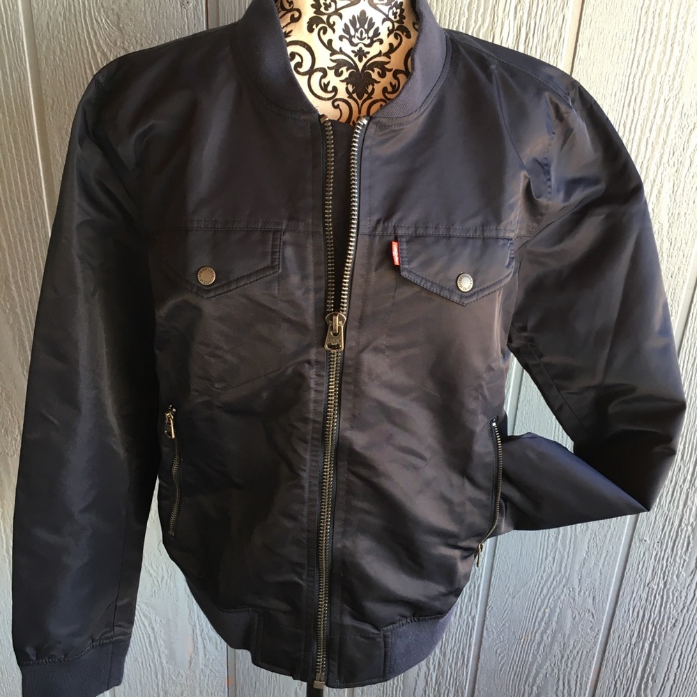 Levi’s Navy Blue Nylon Jacket NWOT